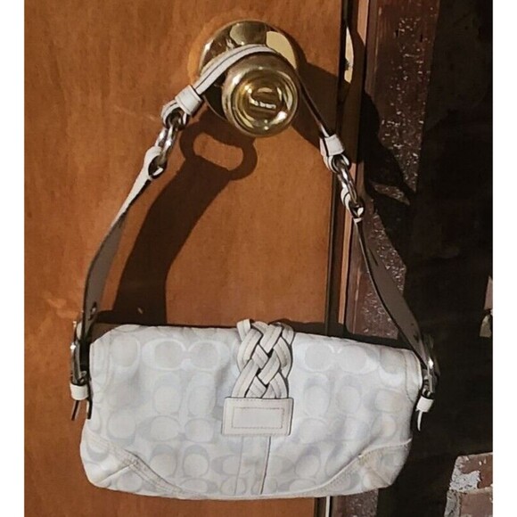 Coach #6280 Signature Boho Classic C Buckle Braided Shoulder Bag '05 Y2K Hobo - Picture 8 of 12